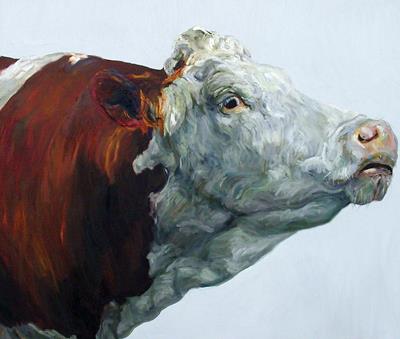 Benhall Cow 1 by Jelly Green - The Rowley Gallery - Fine Frames & Fine ...