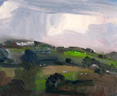 Valley With Rain by Robert Newton