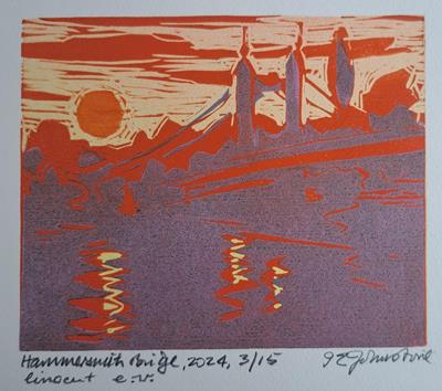Hammersmith Bridge by Isobel Johnstone