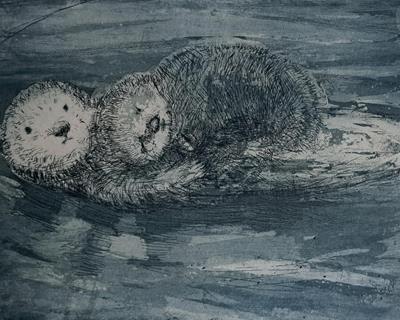 Otters by Isobel Johnstone
