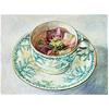 Hellebore Flower In My Grandmother's China Cup by Sarah Harding