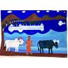 Grazing Cattle By The Lake In Udaipur by Christopher Corr